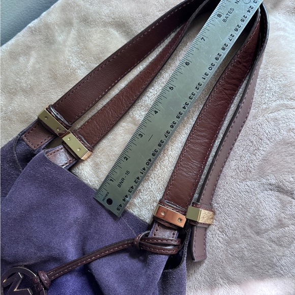 Michael Kors Rich Purple Suede Hobo Bag - Picture 7 of 10